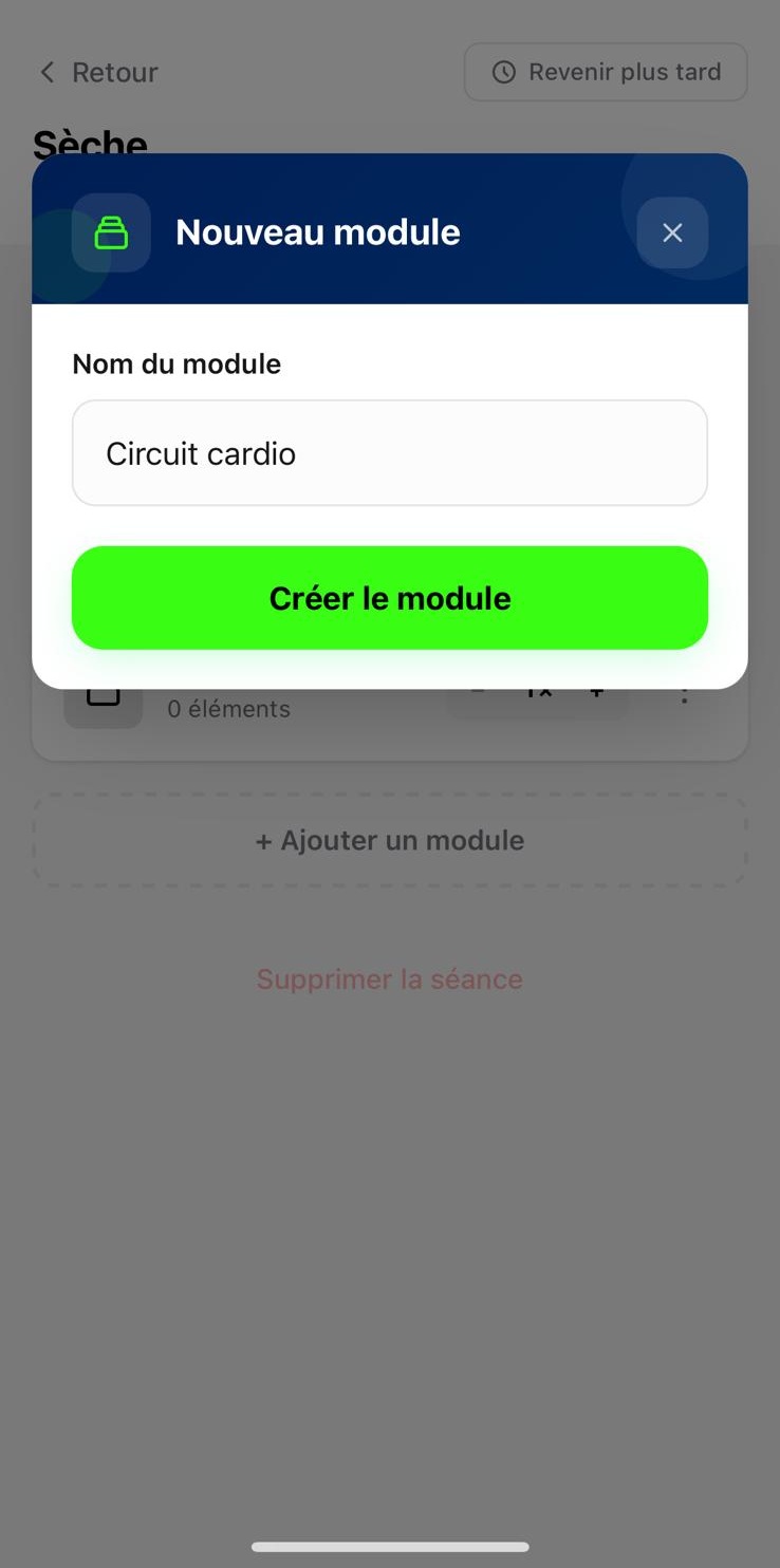 Choisis un nom pour le nouveau module.